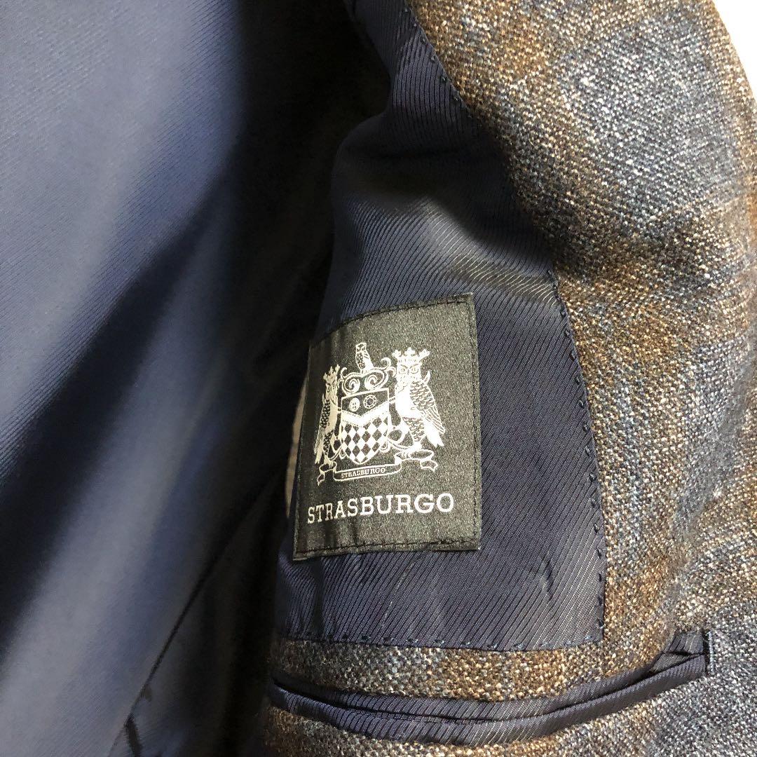 【秋冬】ストラスブルゴ ネイビー&ブラウン　ジャケット