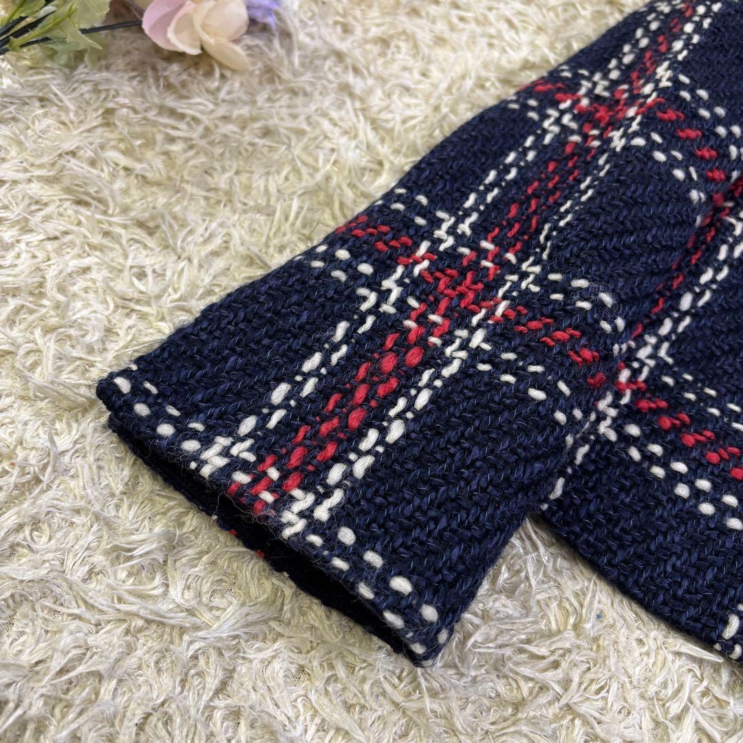 エムズグレイシー　カタログ掲載　現行　2way ツイード　ジャケット リボン