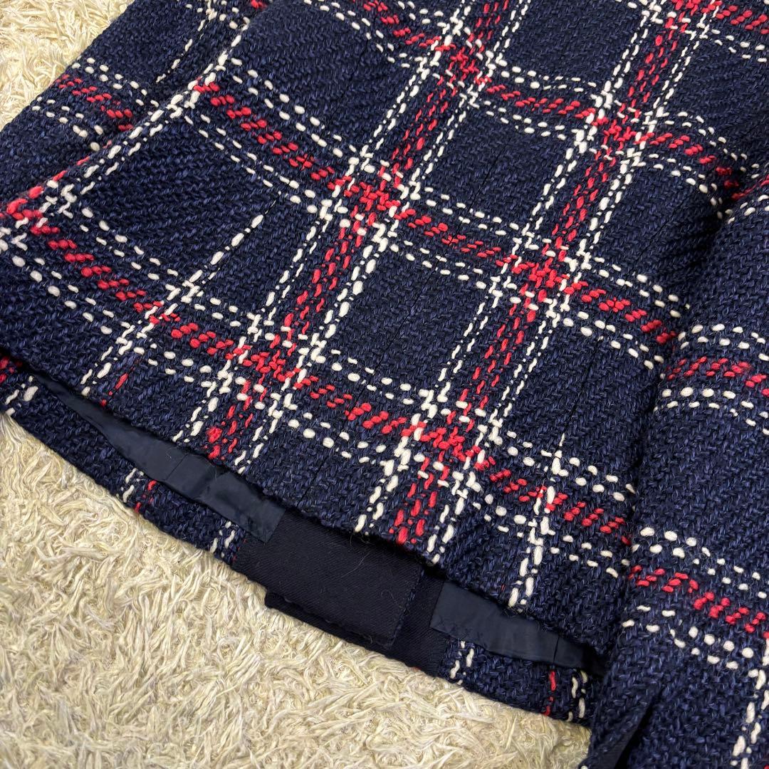 エムズグレイシー　カタログ掲載　現行　2way ツイード　ジャケット リボン