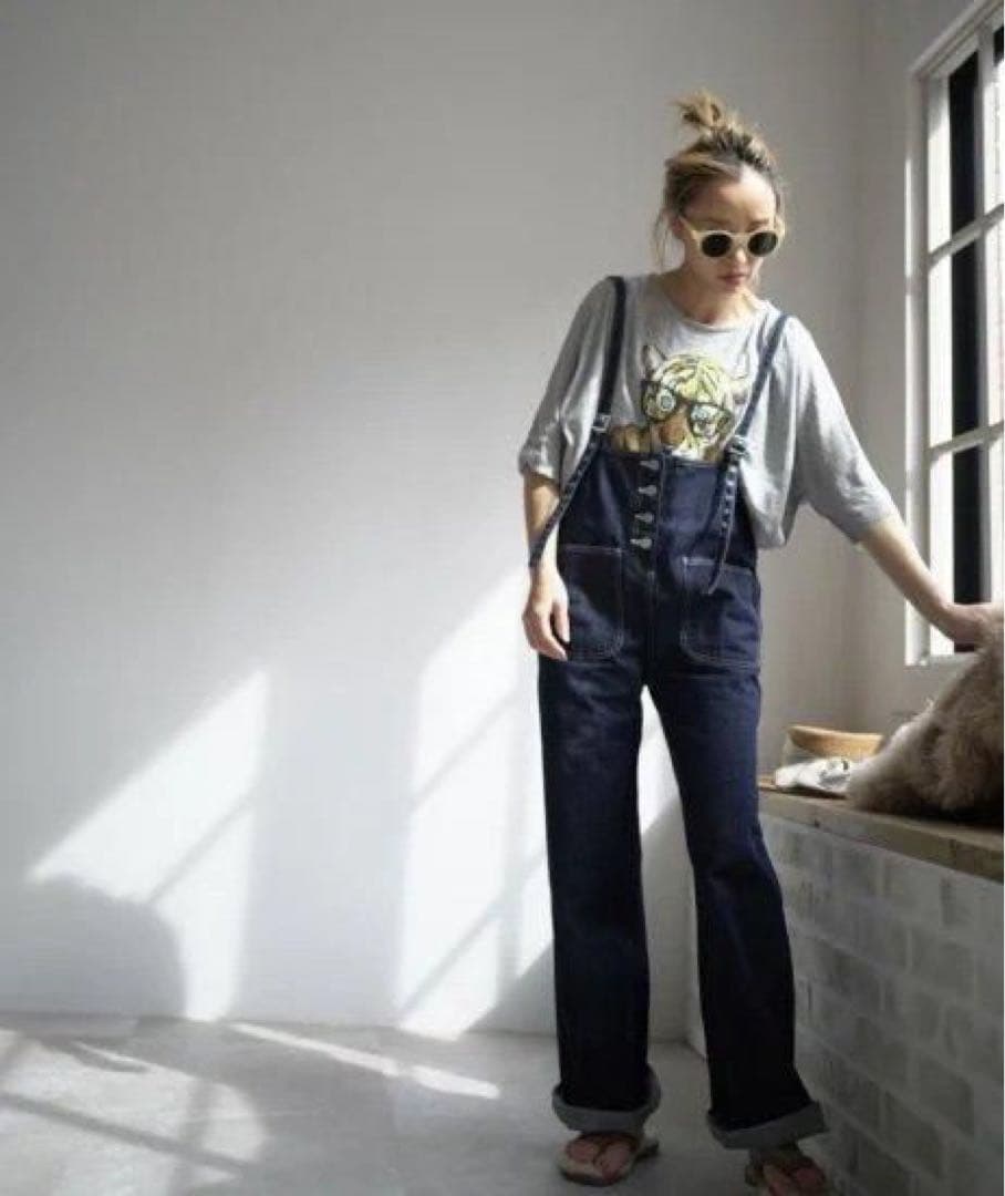 美品✨Bay Bee デニムサロペット/オーバーオール　インディゴ