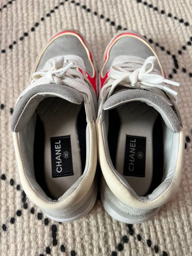 CHANEL シャネル　ココマーク　スウェード レザー　スニーカー　35 1/2