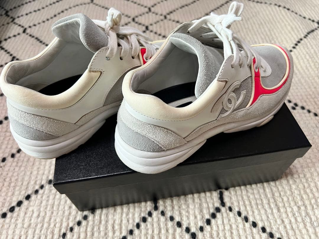 CHANEL シャネル　ココマーク　スウェード レザー　スニーカー　35 1/2