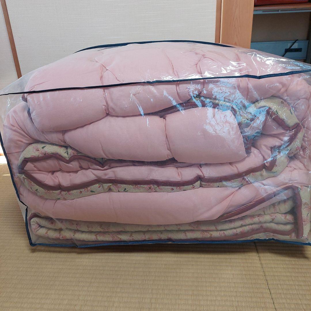 こたつ布団掛け布団・敷布団セットL Lサイズ　長方形　やや難あり