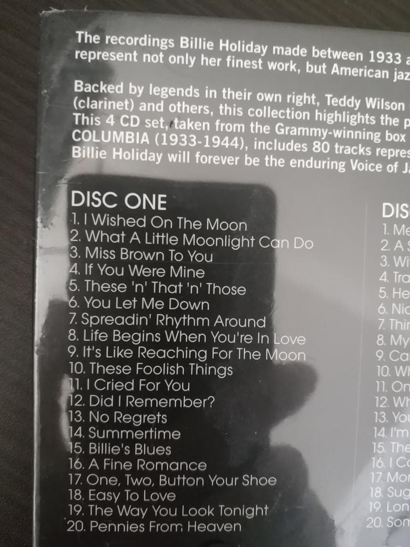 BILLIE HOLIDAY Lady Day 4枚組 コロムビアリマスター盤