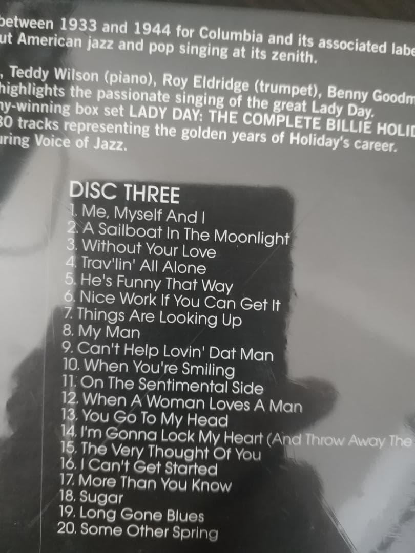 BILLIE HOLIDAY Lady Day 4枚組 コロムビアリマスター盤