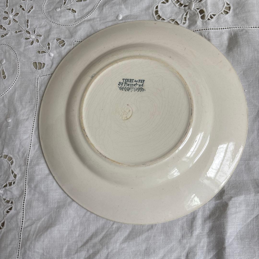 【美品】 アンティークプレートterre de fer Pierrefonds