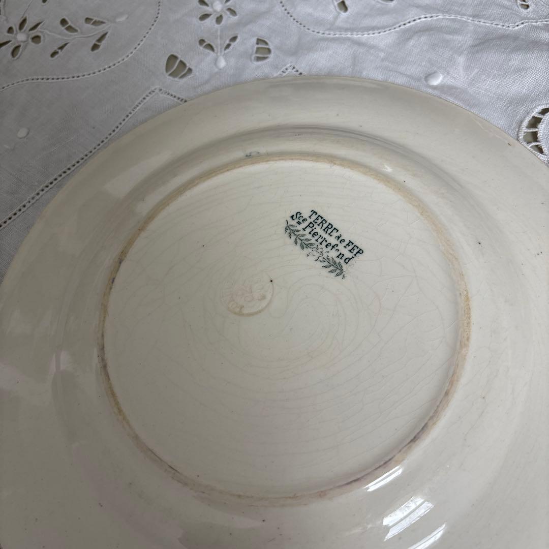 【美品】 アンティークプレートterre de fer Pierrefonds