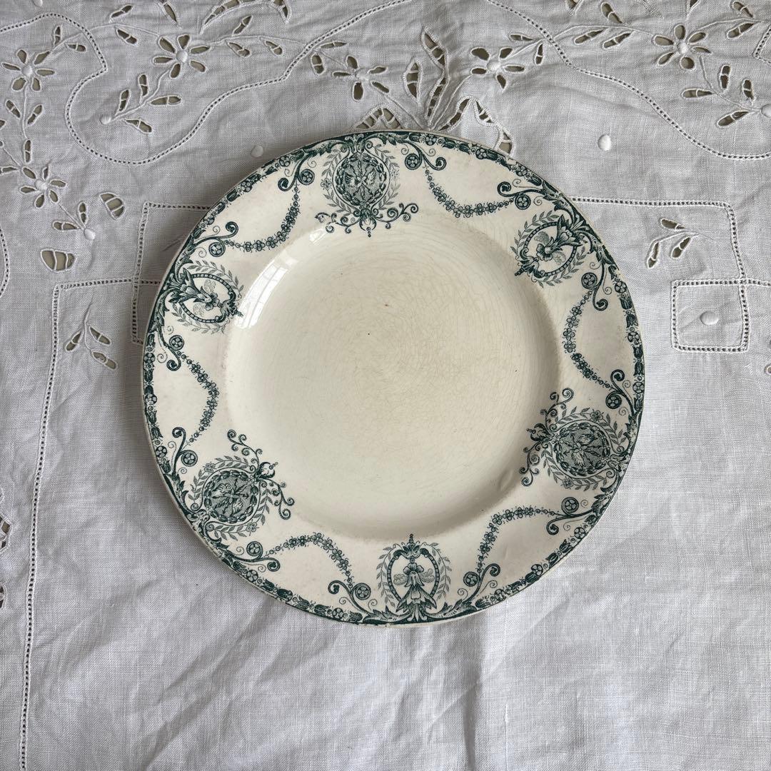 【美品】 アンティークプレートterre de fer Pierrefonds