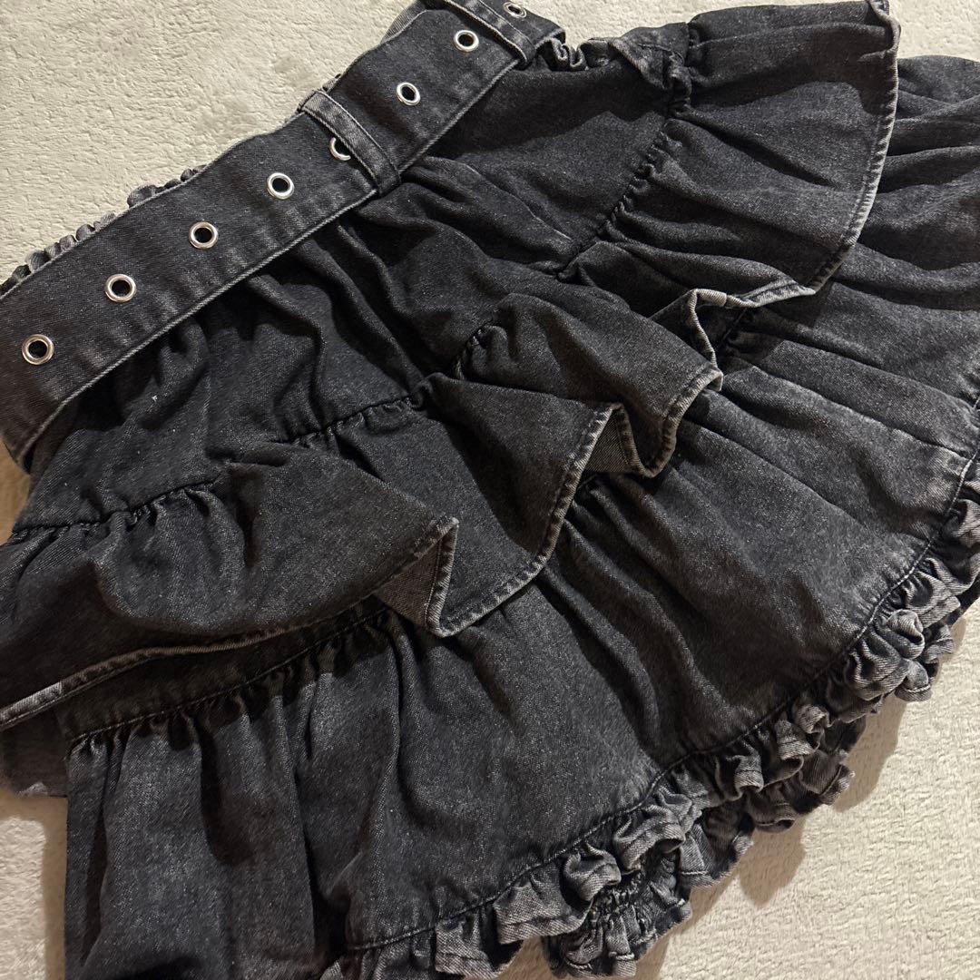Hauls スカート ハウルズ ティアードデニムスカート
