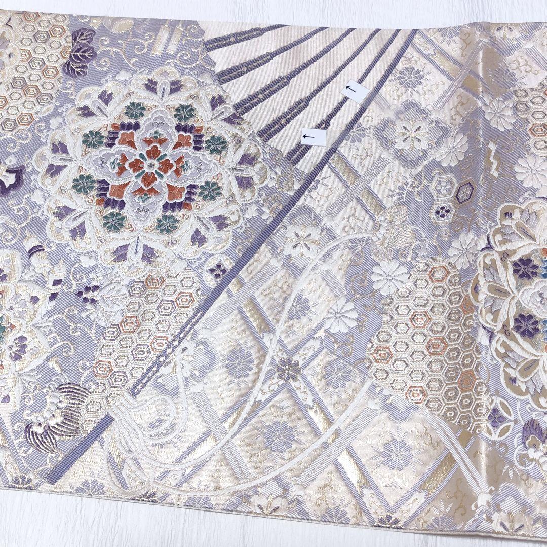 ❰6378❱ フルセット　色留袖 華文 金駒刺繍 一つ紋　袋帯　帯締　正絹　着物