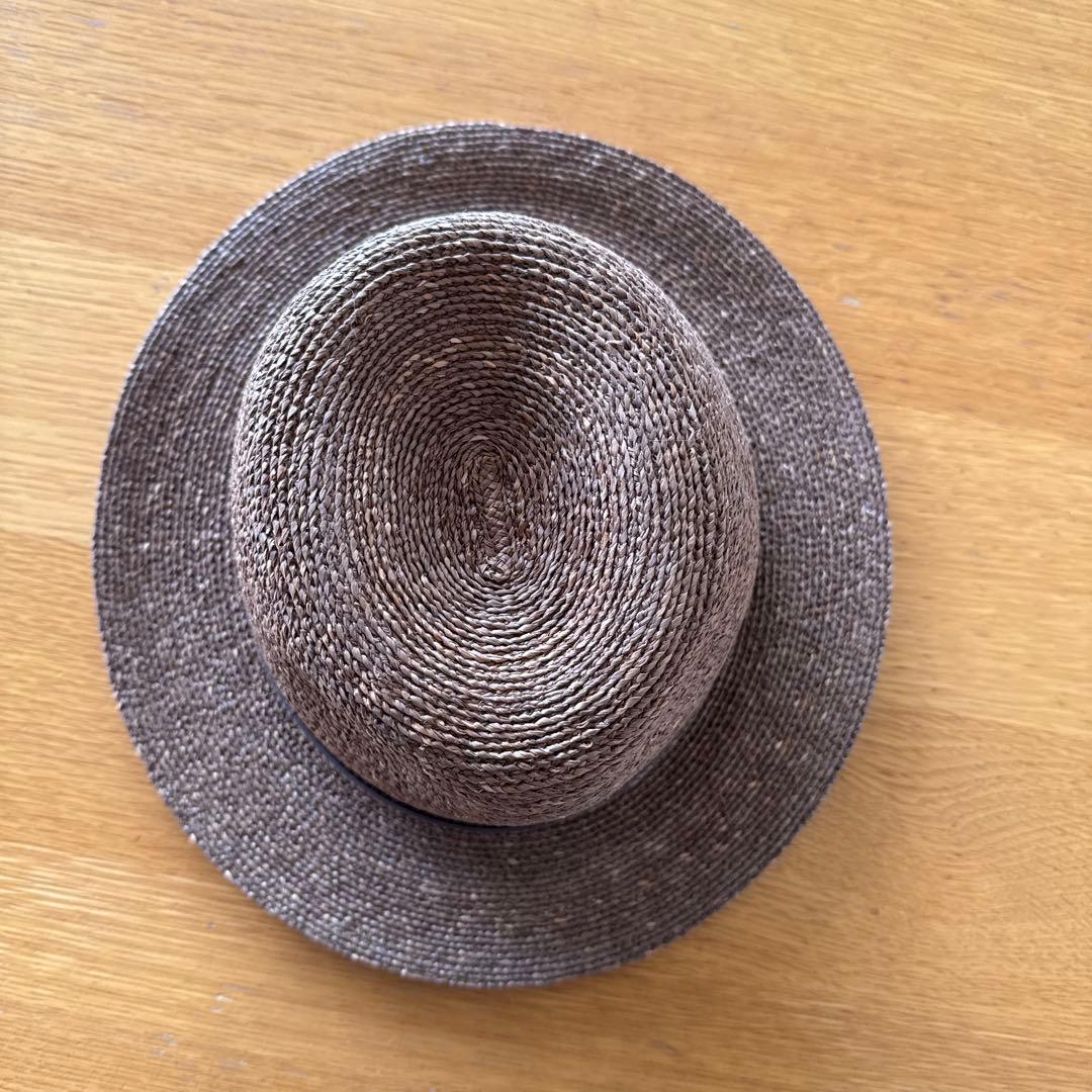 【新品未使用タグ付き】KAMINSKI XY カミンスキー　ラフィアハット　帽子