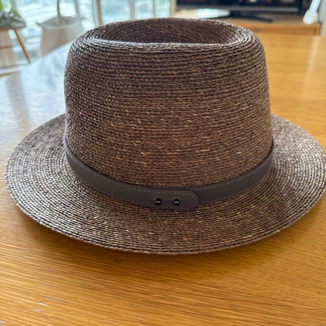 【新品未使用タグ付き】KAMINSKI XY カミンスキー　ラフィアハット　帽子