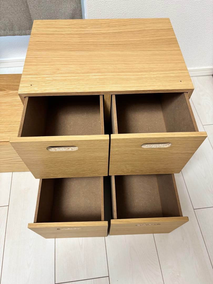 無印良品　スタッキングチェストセット　オーク