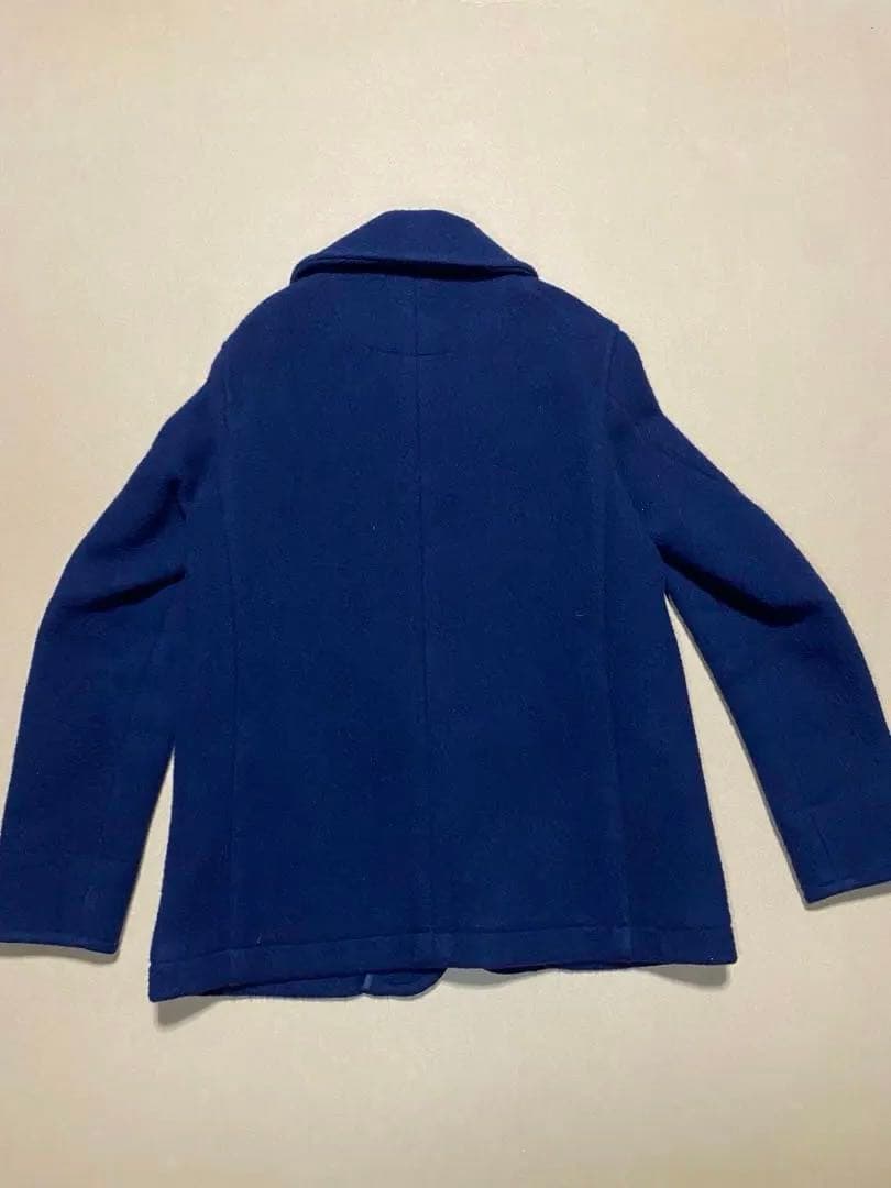 DANTON ネイビー メルトンウールコート 40