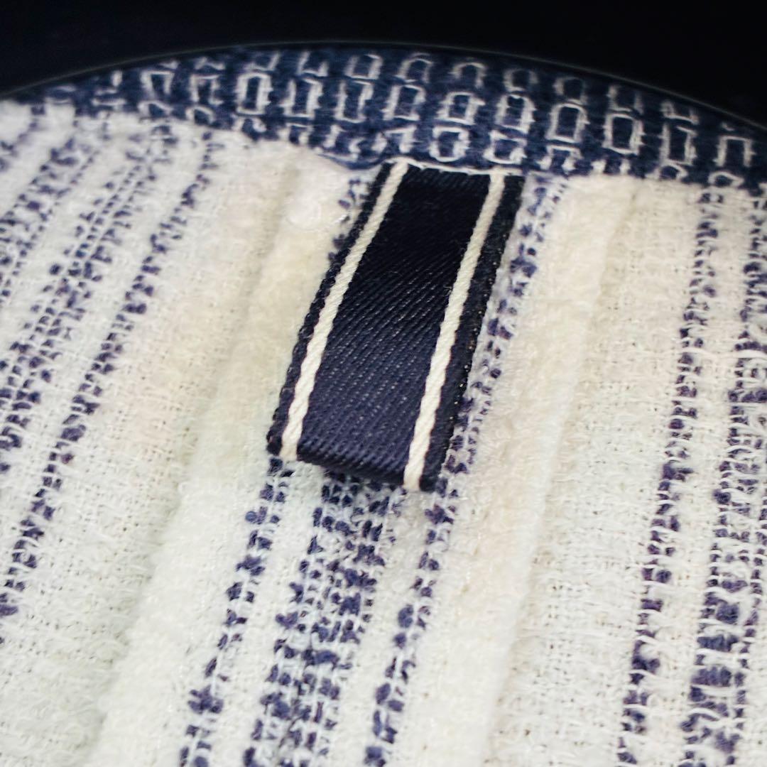 【良品】ルビアム1911 テーラードジャケット ストライプ　リネン混　イタリア製