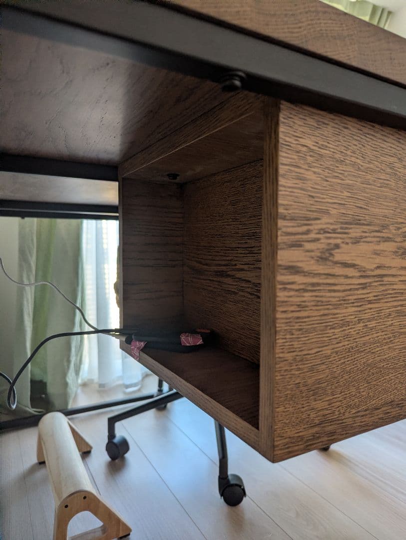 Re:CENO｜デスク WIRY／BR・ 2引き出し付き