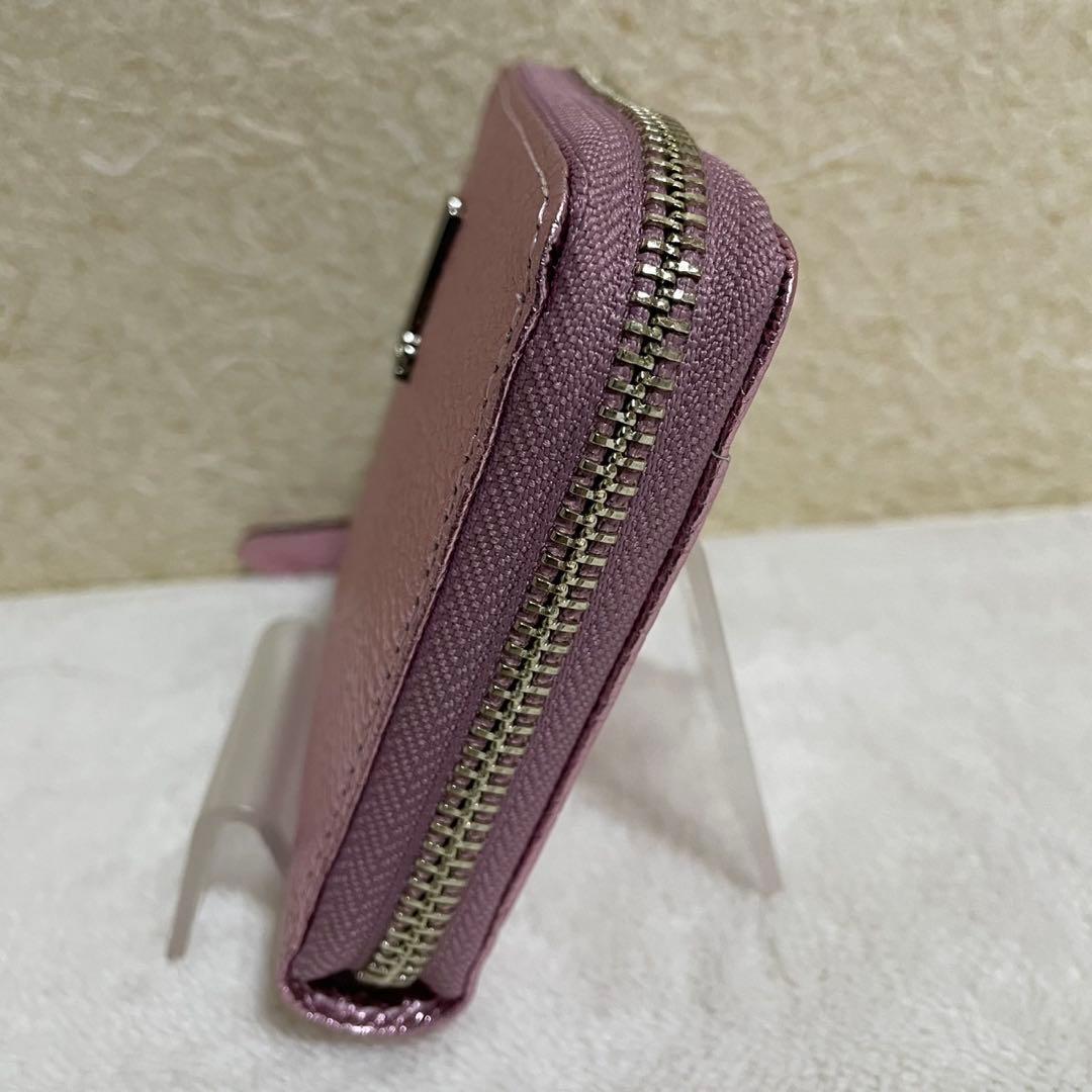 新品未使用　LANVIN 財布　ラウンドファスナー　レザー　ピンク