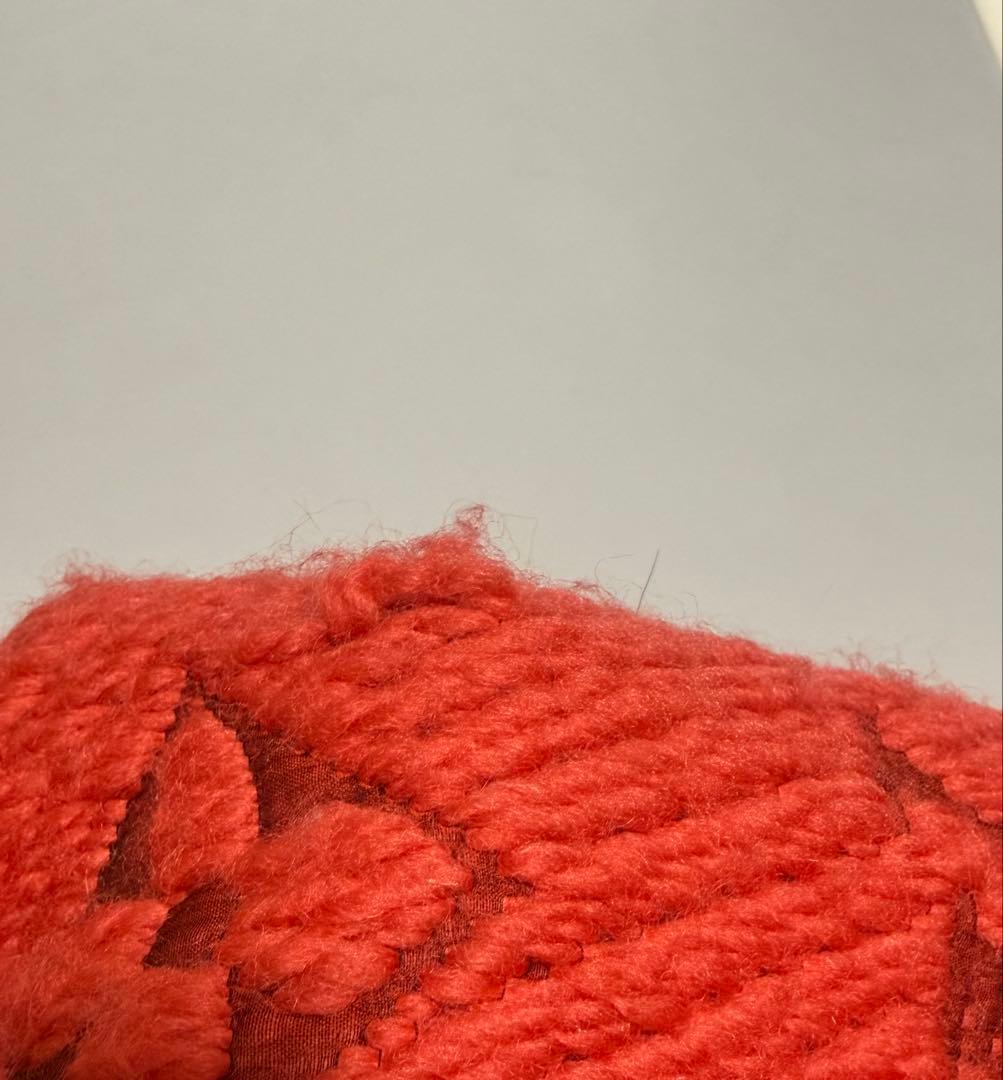 『ルイヴィトン』 赤 マフラー