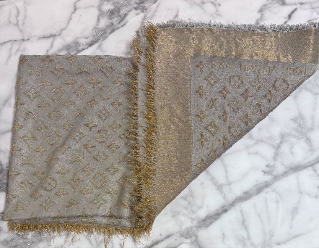 ルイヴィトン　モノグラムシャイン　ストール