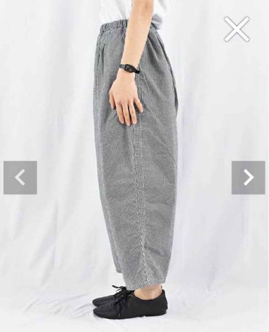 フレンチブリュ別注ORDINARY FITSボールパンツコットンリネンチェック