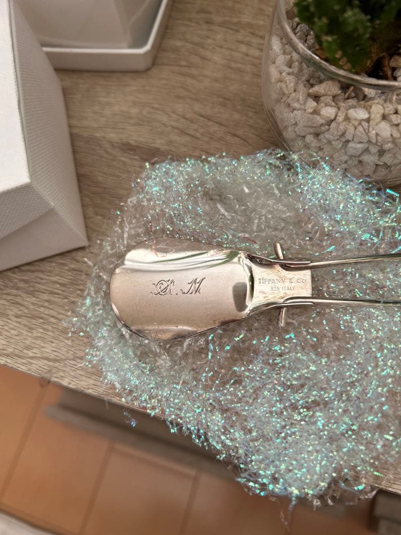 ティファニー　折りたたみ式 シューホーン 靴ベラ　シルバー　スーツ　メンズ　美品