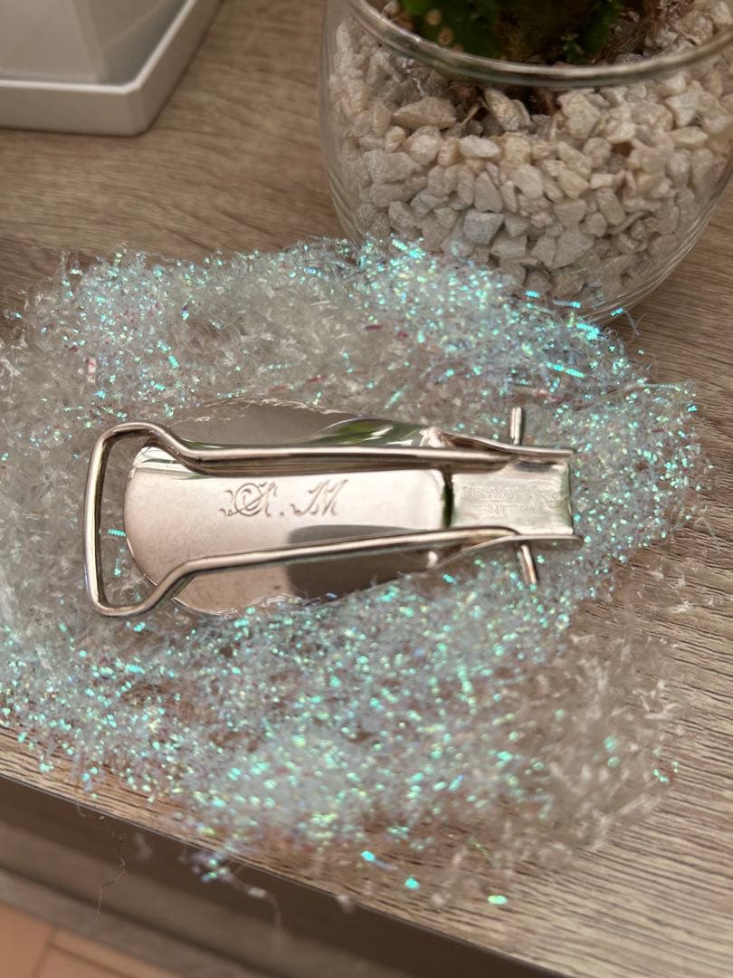 ティファニー　折りたたみ式 シューホーン 靴ベラ　シルバー　スーツ　メンズ　美品