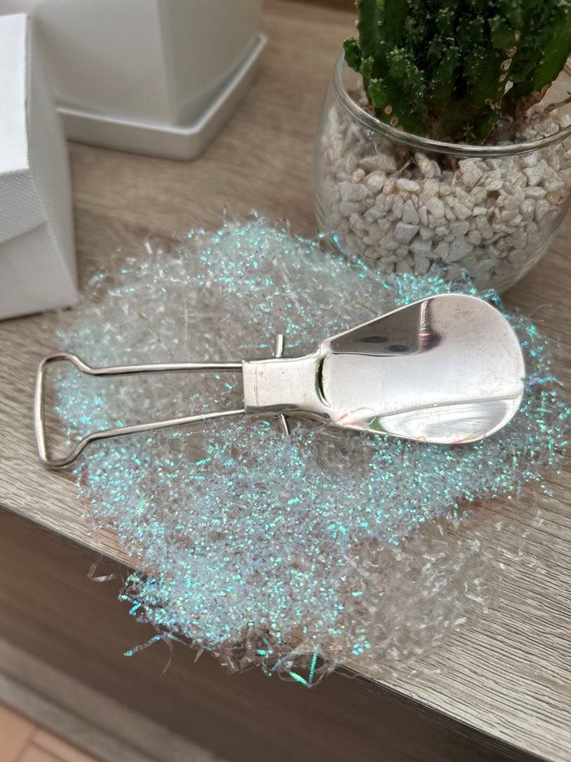 ティファニー　折りたたみ式 シューホーン 靴ベラ　シルバー　スーツ　メンズ　美品