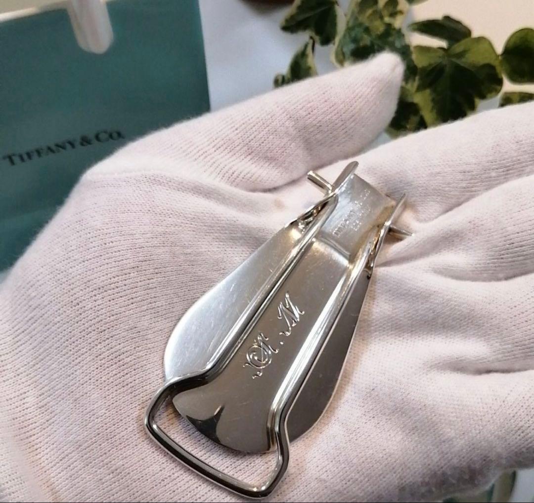 ティファニー　折りたたみ式 シューホーン 靴ベラ　シルバー　スーツ　メンズ　美品