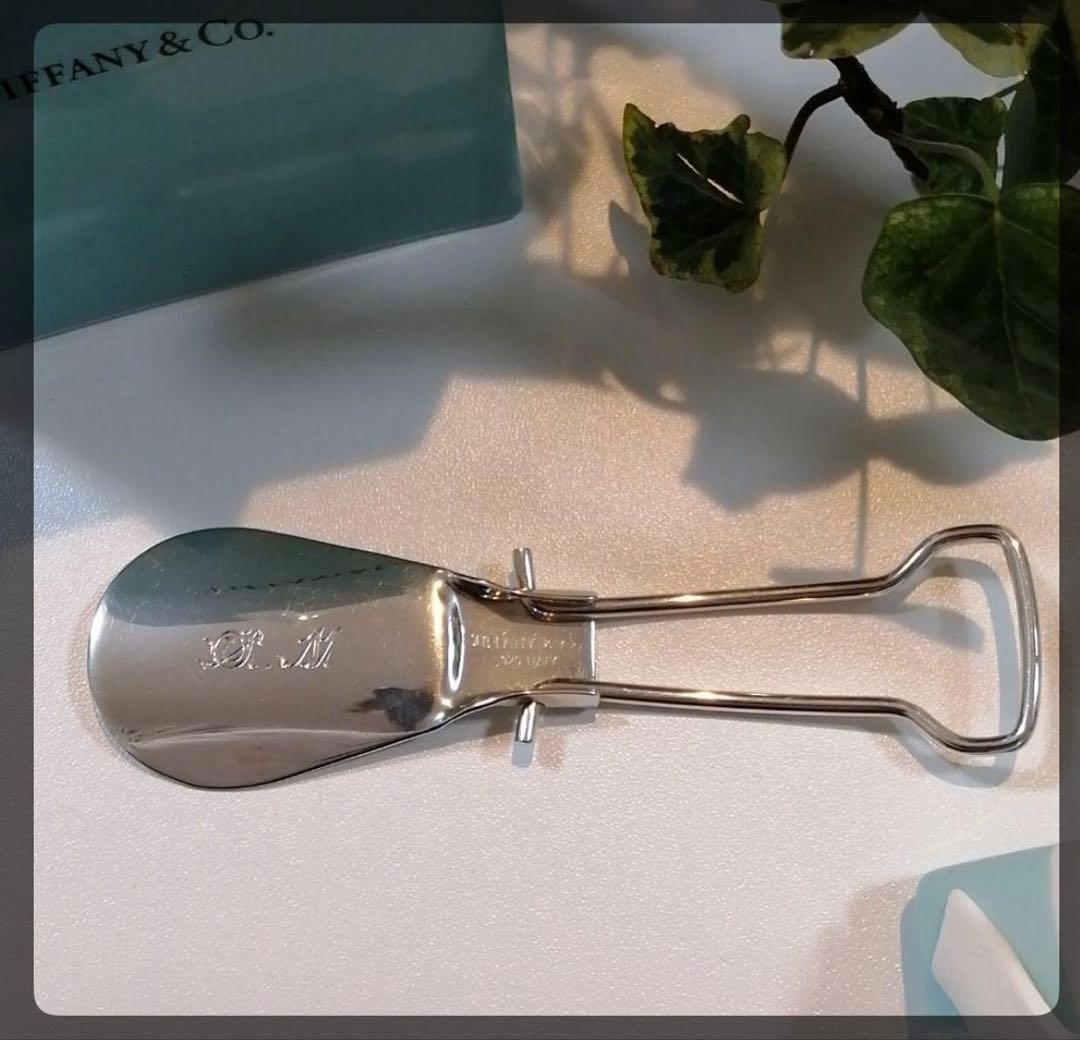ティファニー　折りたたみ式 シューホーン 靴ベラ　シルバー　スーツ　メンズ　美品