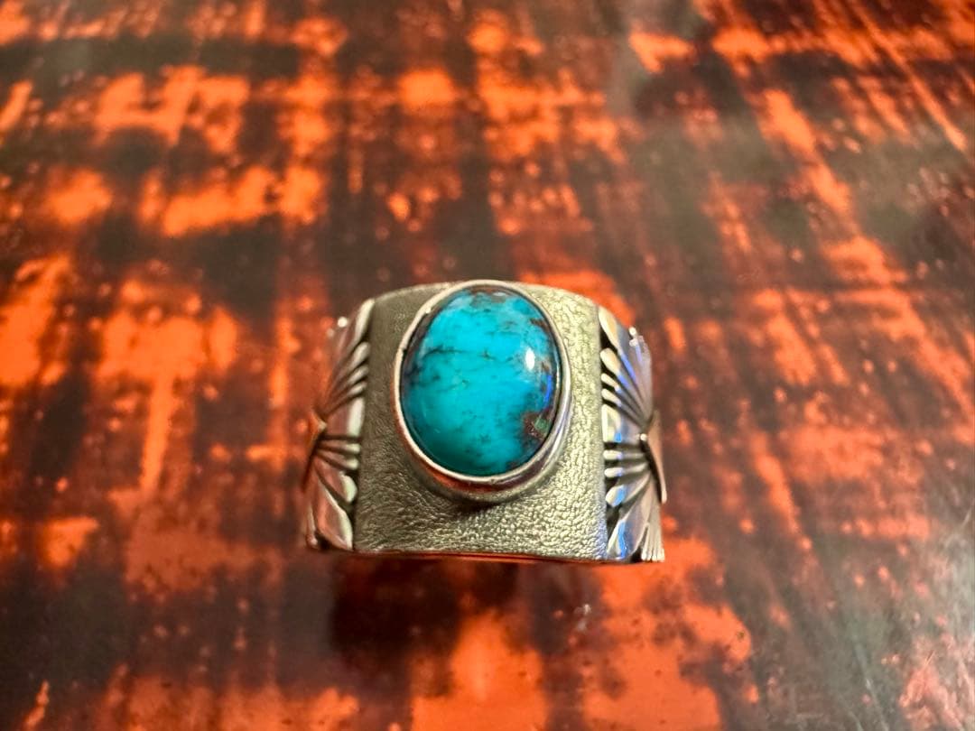 最終 パットベドニー リング 19号 スモーキービズビー 14K オーダー品