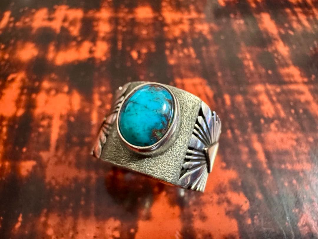 最終 パットベドニー リング 19号 スモーキービズビー 14K オーダー品