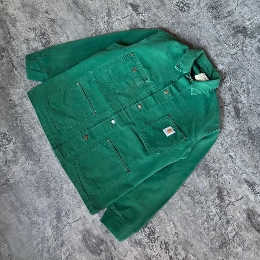 【レア】Carharttカーハートチョアコート裏地なしCU1058 Cactus