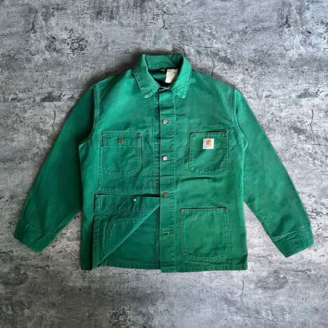 【レア】Carharttカーハートチョアコート裏地なしCU1058 Cactus