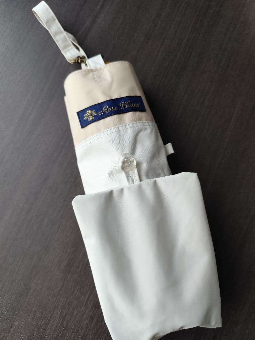 Rosa Blanc 折りたたみ傘 晴雨兼用 ホワイト