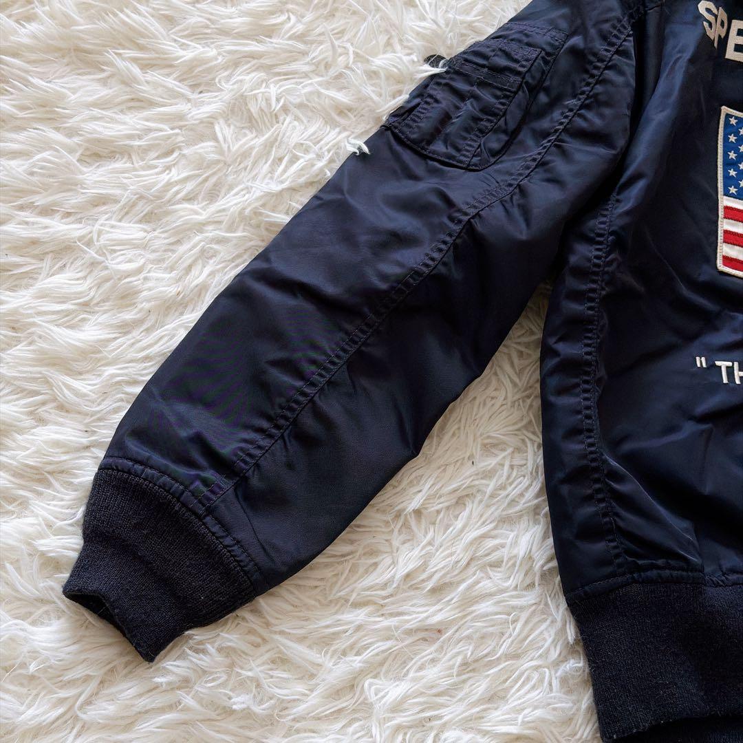 AVIREX MA-1 フライトジャケット 星条旗 ワッペン多数 Mサイズ