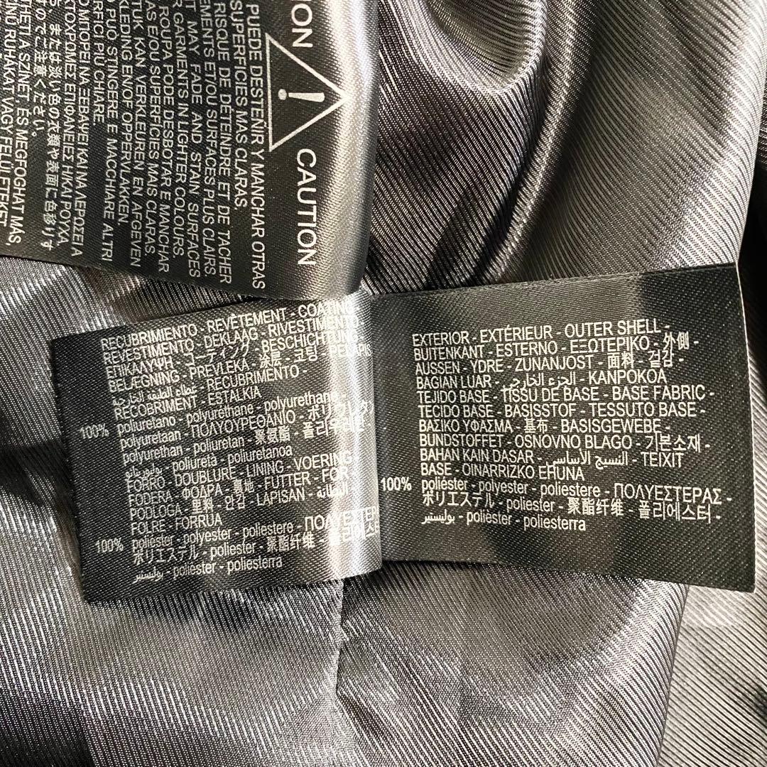 美品　ZARA フェイクレザー　マキシ丈ロングコート　ベルト　黒　トレンチ