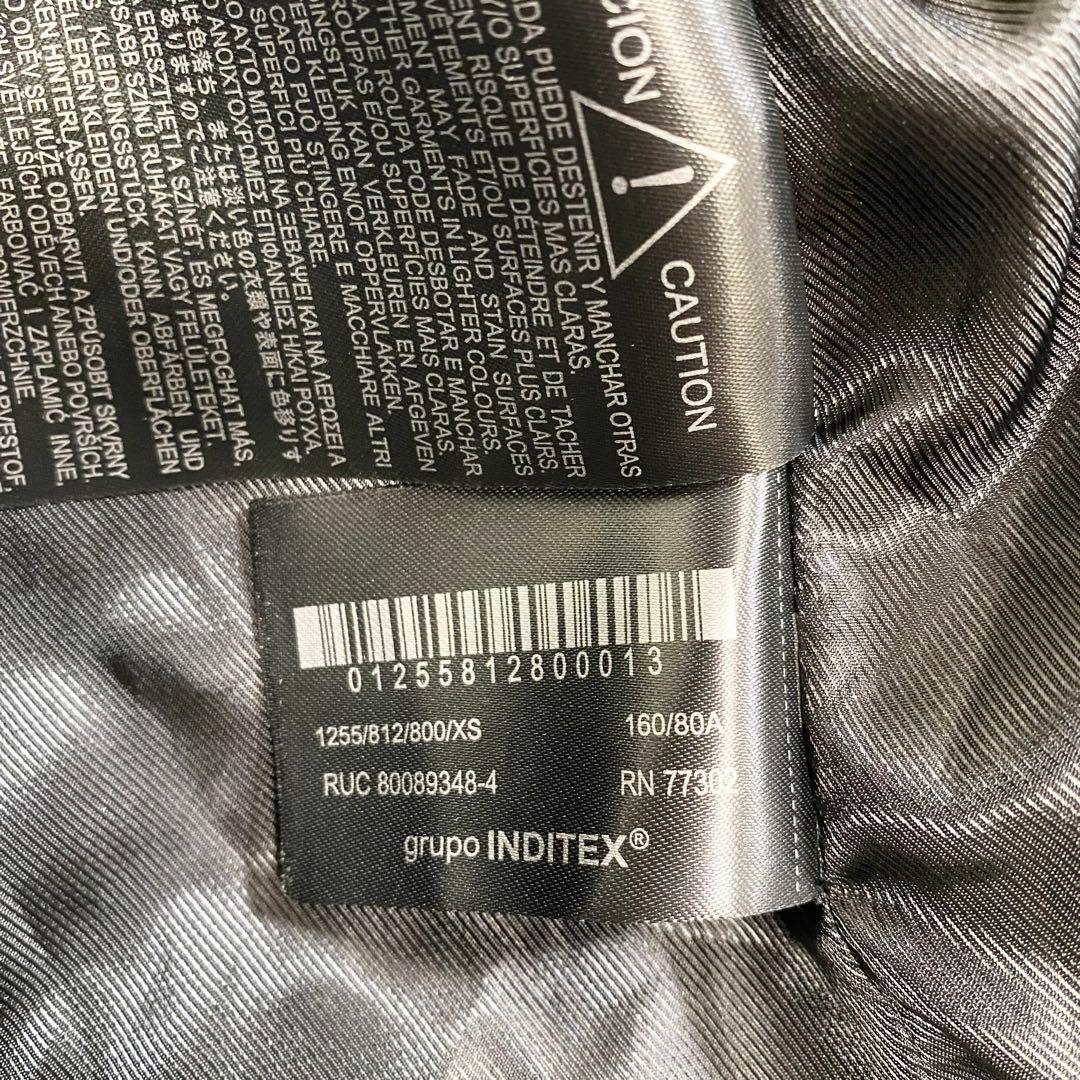 美品　ZARA フェイクレザー　マキシ丈ロングコート　ベルト　黒　トレンチ