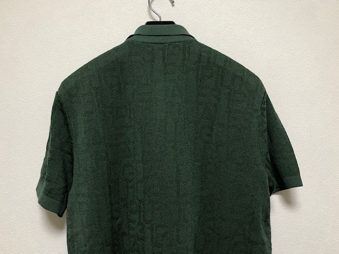 新品1PIU1UGUALE3 GOLF定9.4万24SS半袖ニットセットアップ緑