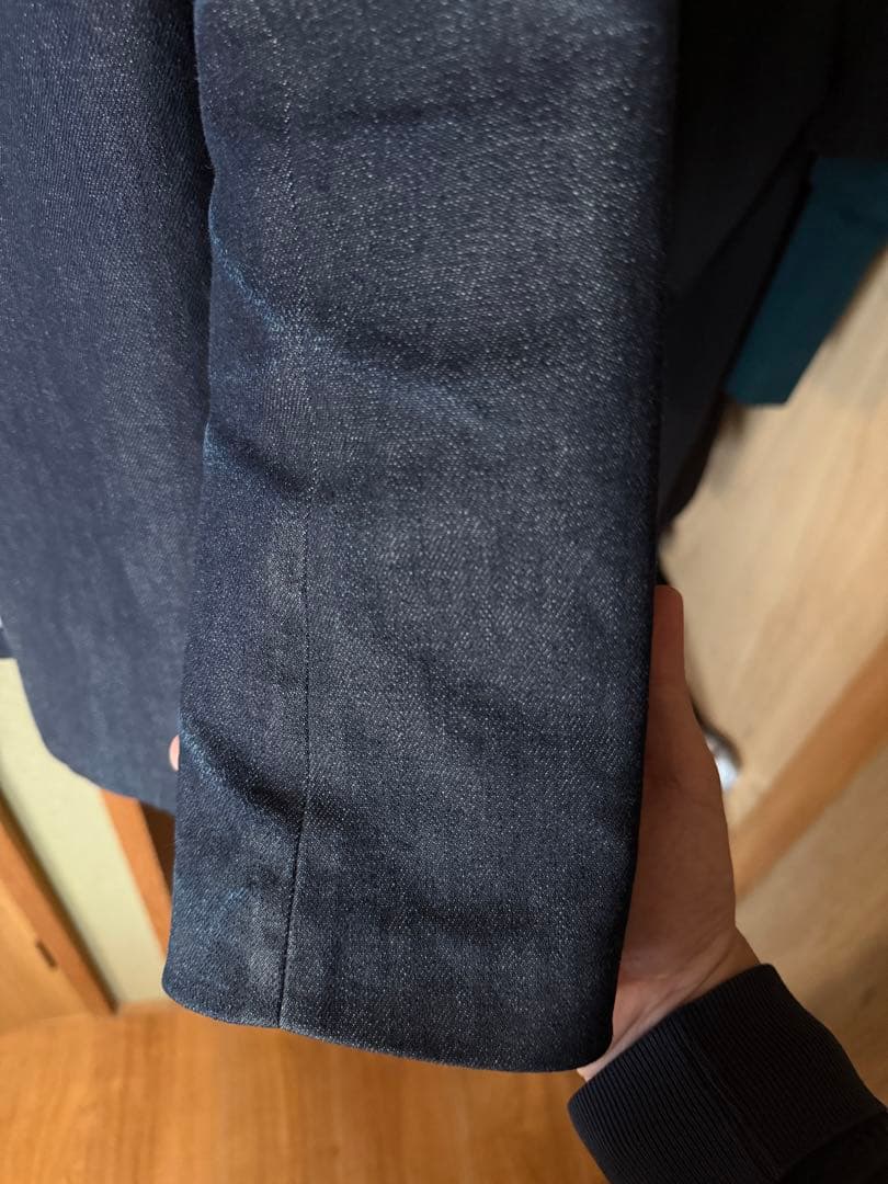 マルジェラ ノーカラージャケット デニム 46 M