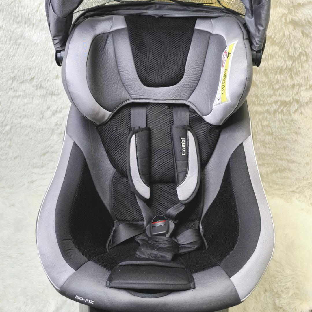 【美品】コンビ　チャイルドシート　新生児可　ISOFIX　エッグショック　回転式