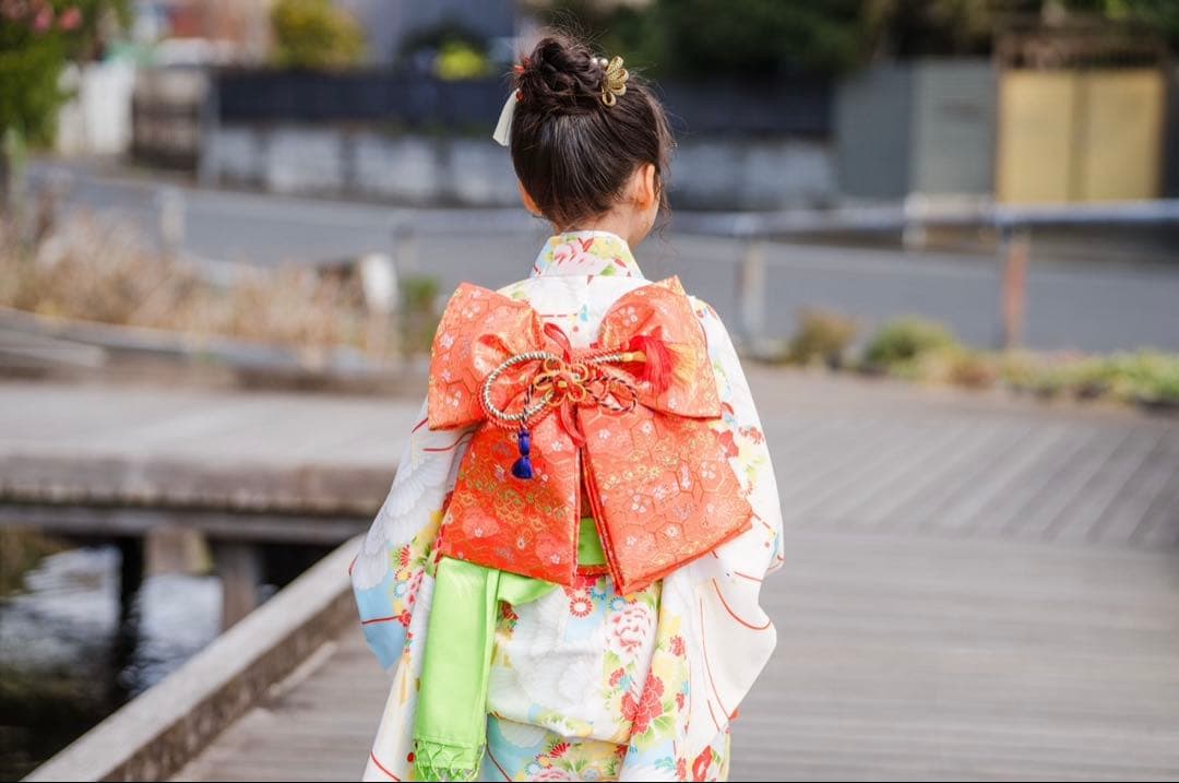 七五三 7歳 5歳 3歳　女の子 姉妹　着物フルセット