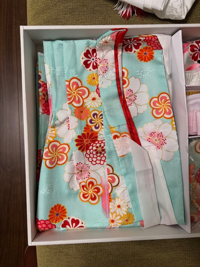 七五三 7歳 5歳 3歳　女の子 姉妹　着物フルセット