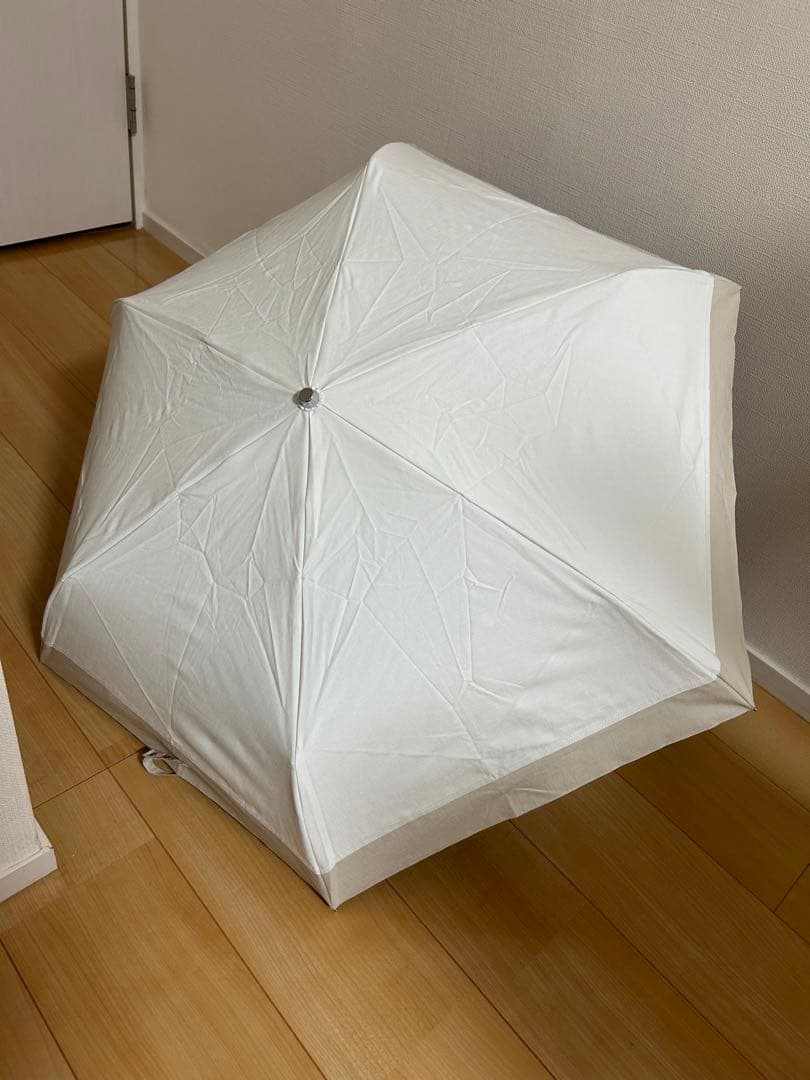 【3段折りたたみ傘】COKAGE+ 遮熱遮光の日傘 リリィホワイト