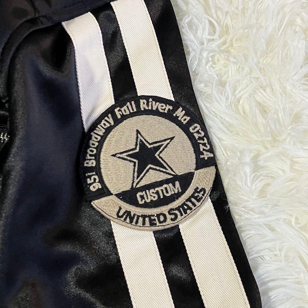 希少品 VANSON ボンディング調 ライダースジャケット XLサイズ 豪華刺繍