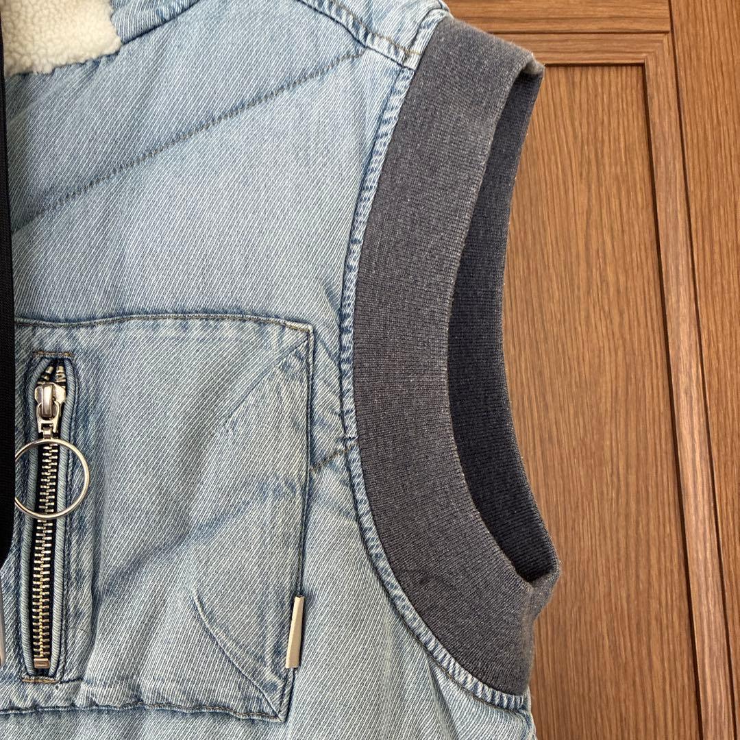 アヤン ayaneテンセルデニムキルティングダウンベスト