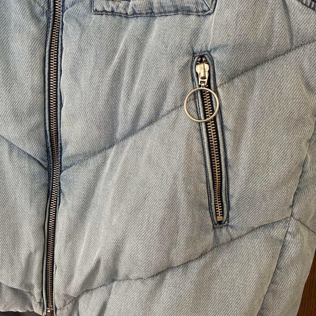 アヤン ayaneテンセルデニムキルティングダウンベスト