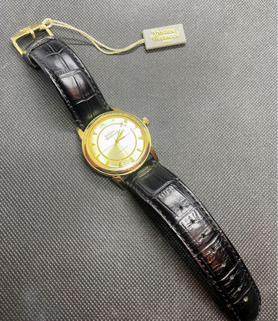 【美品】Vivienne Westwood レザー 腕時計 ケース＆保証書付き