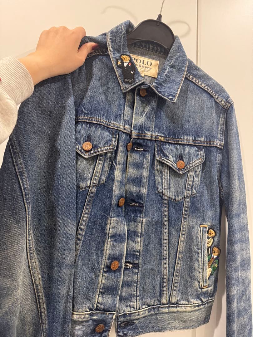 東*か様 Polo Ralph Lauren 刺繍デニムジャケット XS