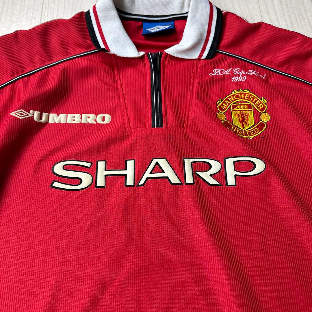 アンブロマンチェスターユナイテッドユニフォーム1999FAカップファイナル刺繍