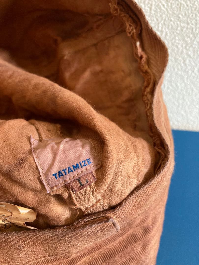 タタミゼ　柿渋染めハット(ショップ別注品)